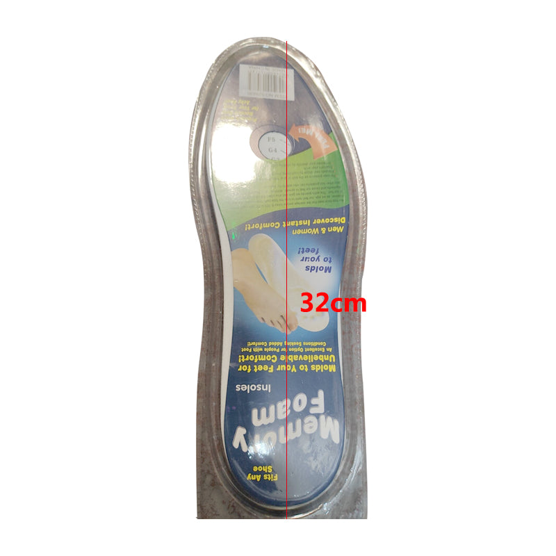 1 Pair of Memory Foam Comfort Shoe Insoles for Sports Foot Feet Orthopedic Unisex